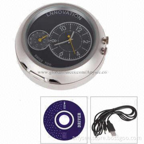 Table Clock Spy Camera/DVR with Motion Detection and Temperature Display